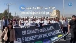 Irak sınırında KDP protestosu